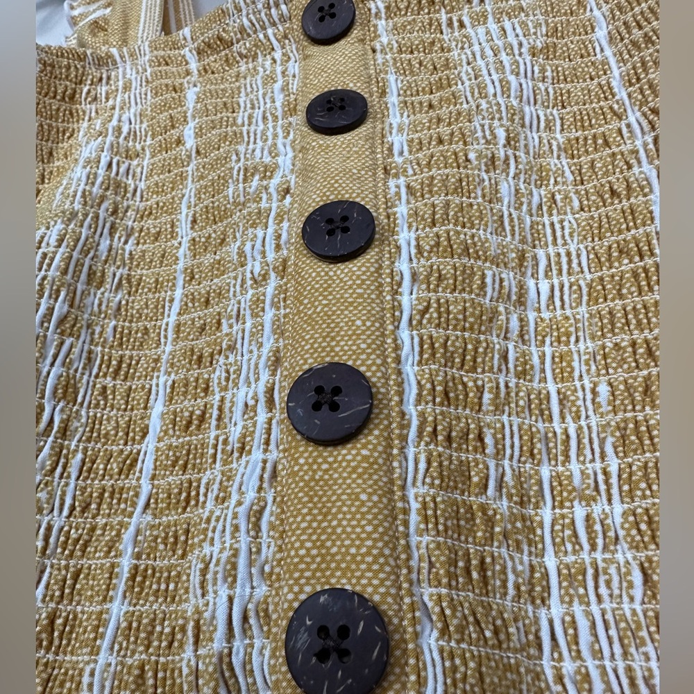 No Boundaries Yellow and White Striped Romper - Picture 5 of 8